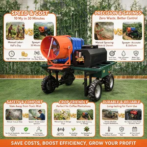 Heavy Duty Remote Control Spray Vehicle 600L Agricultural Spraying Machine With Long Range Mist Cannon thumbnail-1