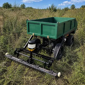 Remote Controlled Grass Cutting Machine 1350mm Working Width With 4kW Range Extender for Farm thumbnail-2