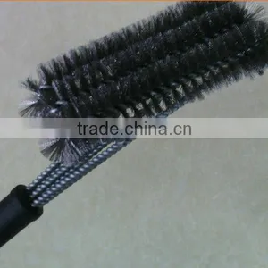 Best Selling 3 Sided 18' Stainless Steel Wire BBQ Grill Brush Barbecue Grill Brush Long Handle Steel Wire Brush Cheap thumbnail-5