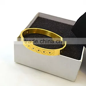 Gold Plated Stainless Steel Jewelry Girls New Designer Bracelet thumbnail-6