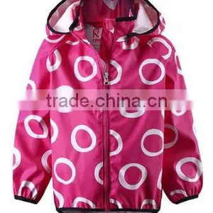 Allover Printing Purple Kids PU Raincoat thumbnail-1