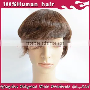 Hot Sale Next Day Delivery Knots Invisible Grade 5A Remy Indian Hair Cheap Toupee for Men thumbnail-6