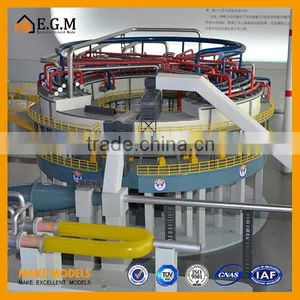 1:50 Rotating Bed Pyrolysis Technology Equipment Model thumbnail-1