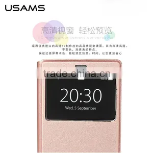 USAMS Muge Series PU Leather Flip Case for Xiaomi 5 With PC Back Cover Wallet Case With View Window MT-5313 thumbnail-5