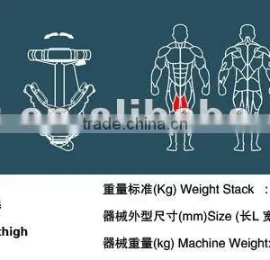 2016 New Type Fitness Equipment/double Function/Adductor/Inner Thigh thumbnail-3