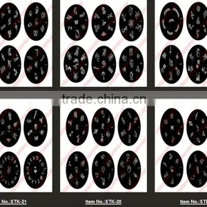 New Arrival 001- 010 Series Round Stainless Steel Nail Art Stamp Stamping Image Template Plate Nail Tools thumbnail-1