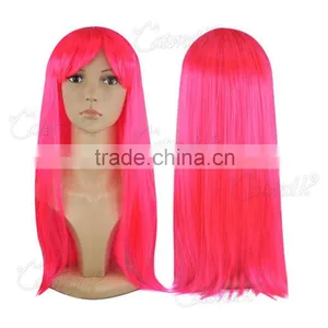 WOMENS LADIES LONG STRAIGHT FANCY DRESS FULL HAIR CLIP WIG COSTUME COSPLAY PART W377 thumbnail-1