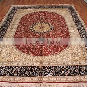 Commercial Car Hand Knotted Handmade Persian Silk Rug Persian Handmade Silk Carpets for Home Hotel Villa/silk Rug thumbnail-1