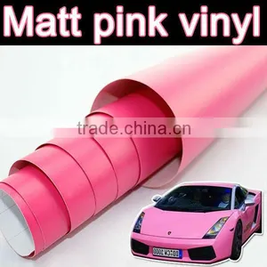 High Quality Matt Pink Vinyl With Air Free Bubbles, 1.52*30m Each Roll thumbnail-1