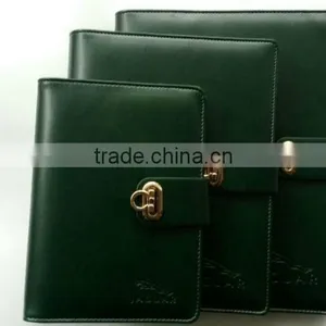 2014 Popular Leather Loose-leaf Metal Ring Diary thumbnail-2