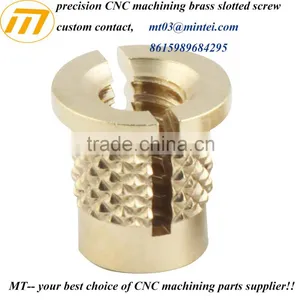 Custom CNC Machining Brass Slotted Insert Nut thumbnail-1