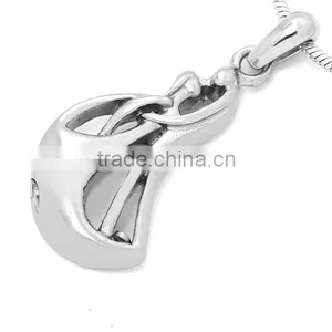 China Supply 316l Silver Tone Women's Pendant Couple Necklace Best Christmas Gifts 2015 thumbnail-1