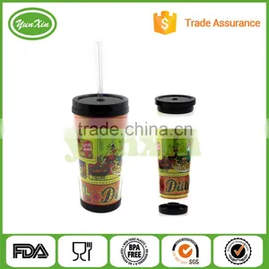 450ML Popular Promotional Customized Plastic Tumbler Beverage Cup thumbnail-1