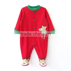 Classical Christmas Baby Romper Christmas Baby Romper Chrismas Baby Clothes thumbnail-1