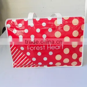 Durable Red Dot Resuable Pvc Tote Bag thumbnail-2
