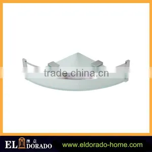 Bathroom SUS304 Contemporary Bathroom Glass Corner Shelves for Hotel and Home Decoration thumbnail-4