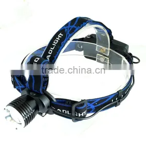 High Power Rechargeable Zoom Led Headlamp Headlight thumbnail-2