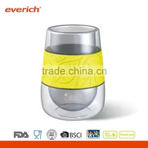 Everich Customized Double Wall Glass Water Bottle With Silicone Sleeve thumbnail-1