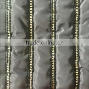 Stripe Quilting Fabric With Velvet Ribbon thumbnail-1