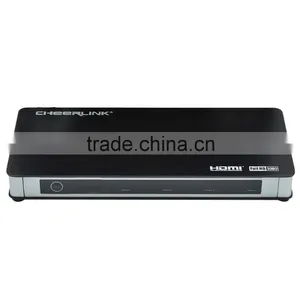 4K*2K CHEERLINK HDMI Splitter Full of 2160p Support 3D 1 in 4 Out V1.4 HDMI Splitter 1*4 w/ Remote Control - Black thumbnail-1