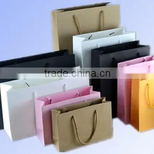 New Fancy Custome Logo Printed Shopping Paper Bag With Handle thumbnail-4