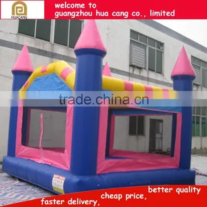 Pink Color Castle Outdoor Trampoline Bouncer for Fun thumbnail-5