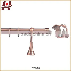 F128286-metal Iron Aluminium Stainless Steel Brass Plated Plain Twisted Extensible Telescopic Window Curtain Poles Rods Pipes thumbnail-1