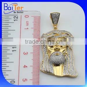 Fashion Men&Womens Gold Plated 925 Sterling Silver Wholesale Religious Christian Jewelry,Christian Religious Items thumbnail-2