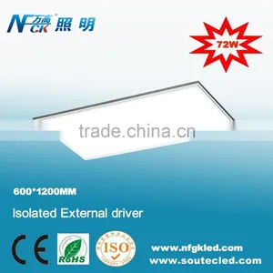Dimmable 600x1200mm 72w Square Recessed LED Panel Light thumbnail-1