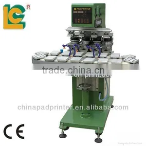 (LC-SPM4-200/16T)4-Colour Conveyor & Sealed Cup Pad Printing Machinery thumbnail-1