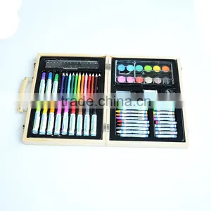2015 New Product Hot Sales Beautiful 68pcs Drawing Art Set In Wooden Case For Kids Gift thumbnail-4