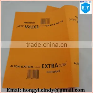 80%viscose, 20%polyester 50x70cm Logo Printed Germany Nonwoven Orange Super Absorbent Cloth for Floor Celaning Use thumbnail-5