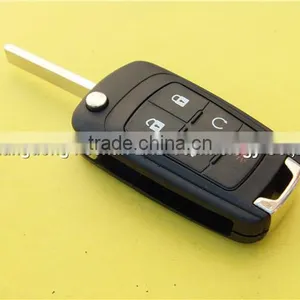 Keyless Entry Flip Remote Key Chevrolet 4+1 Buttons HU100 Blade thumbnail-4
