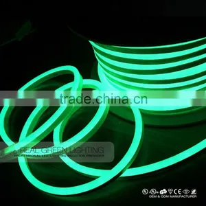 High Lumen Brightness LED Neon Rope Light Flexible Ultra Green LED Neon Flex Rope Light Green thumbnail-1