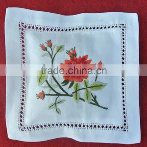 Hand Embroidered Lavender Sachet/bag/pillow-floral Embroidery thumbnail-2