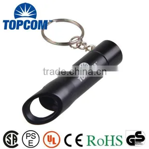 Free Printing Own Logo 3 LEDs Bottle Opener Keychain Light Promotional Keyring Gift Quality Choice thumbnail-1