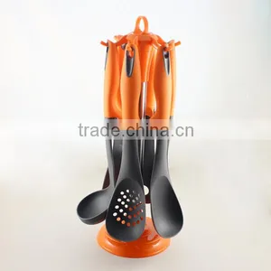 7 PIECE NYLON KITCHEN TOOLS SET WITH RACK thumbnail-1