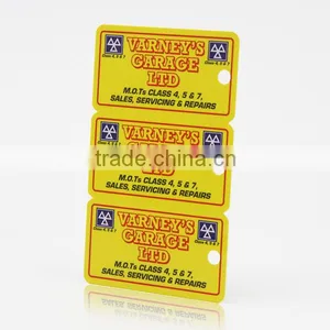 Colorful Printed 3up Barcode Key Tag Plastic thumbnail-3