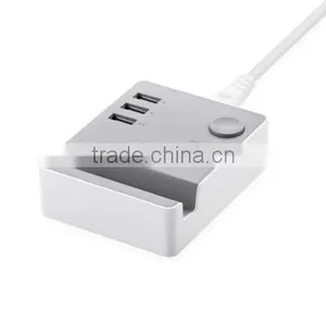 2015 NEW Super-Speed 3 Port 2.0 USB Hub Charger With Cradle thumbnail-3