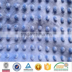 2016 Fashion Design SGS Checked Skin-friendly Print Minky Dot Bubble Fabric thumbnail-1