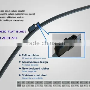 Flat Wiper Blade Cover, Windshield Wiper Blade, Frameless Wiper Blade thumbnail-2