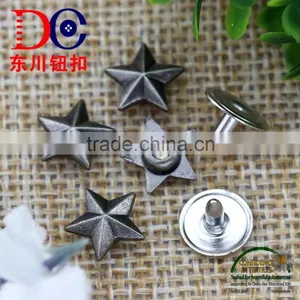 Star Shape Jeans Rivet, Decorative Customized Garment Rivets For Jean thumbnail-1