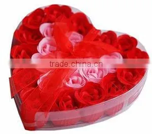 24pcs Red With Pink Rose Soap thumbnail-1