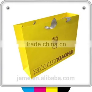 Customized Printing Yellow Kraft Paper Bag thumbnail-1