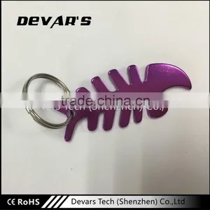 Metal Keychains With Different Style Like Fishbone and Palm Tree thumbnail-1