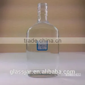 370ml Clear Whisky Glass Bottle thumbnail-1