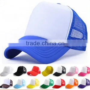 6 Panel Blank Mesh Trucker Cap thumbnail-1