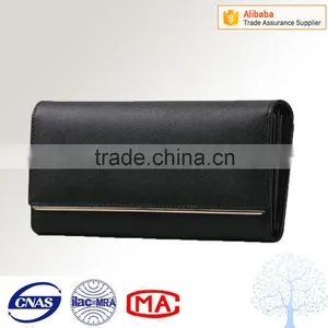 Classical Saffiano Leather Wallet With Metal Frame thumbnail-5
