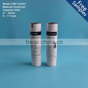 50g Double Wall Cap Aluminum Tube for Cosmetics ,50 ml Collapsable Aluminum Tube thumbnail-1