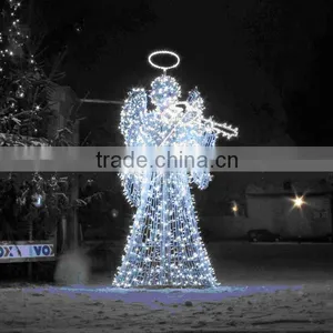 Angel Motif Outdoor Led Christmas Lights / Outdoor Lighted Christmas Angel thumbnail-3